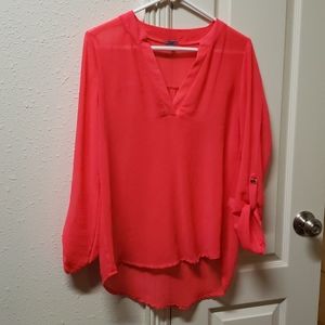 Hot pink blouse
